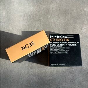 Brand New MAC Cosmetics Studio Fix Powder Foundation Shade NC35 Quantity of ONE
